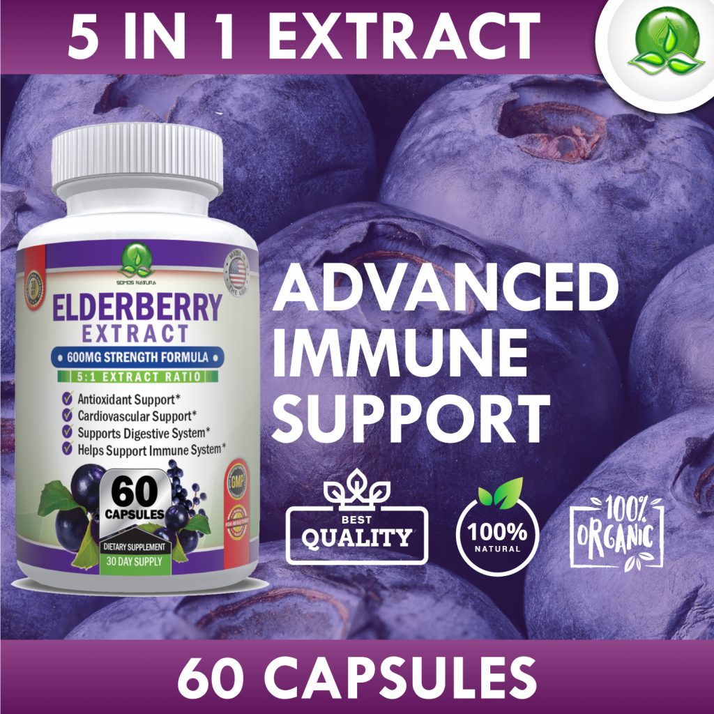 ANTIOXIDANT SUPPORT Natural Elderberries Provides Cardiovascular