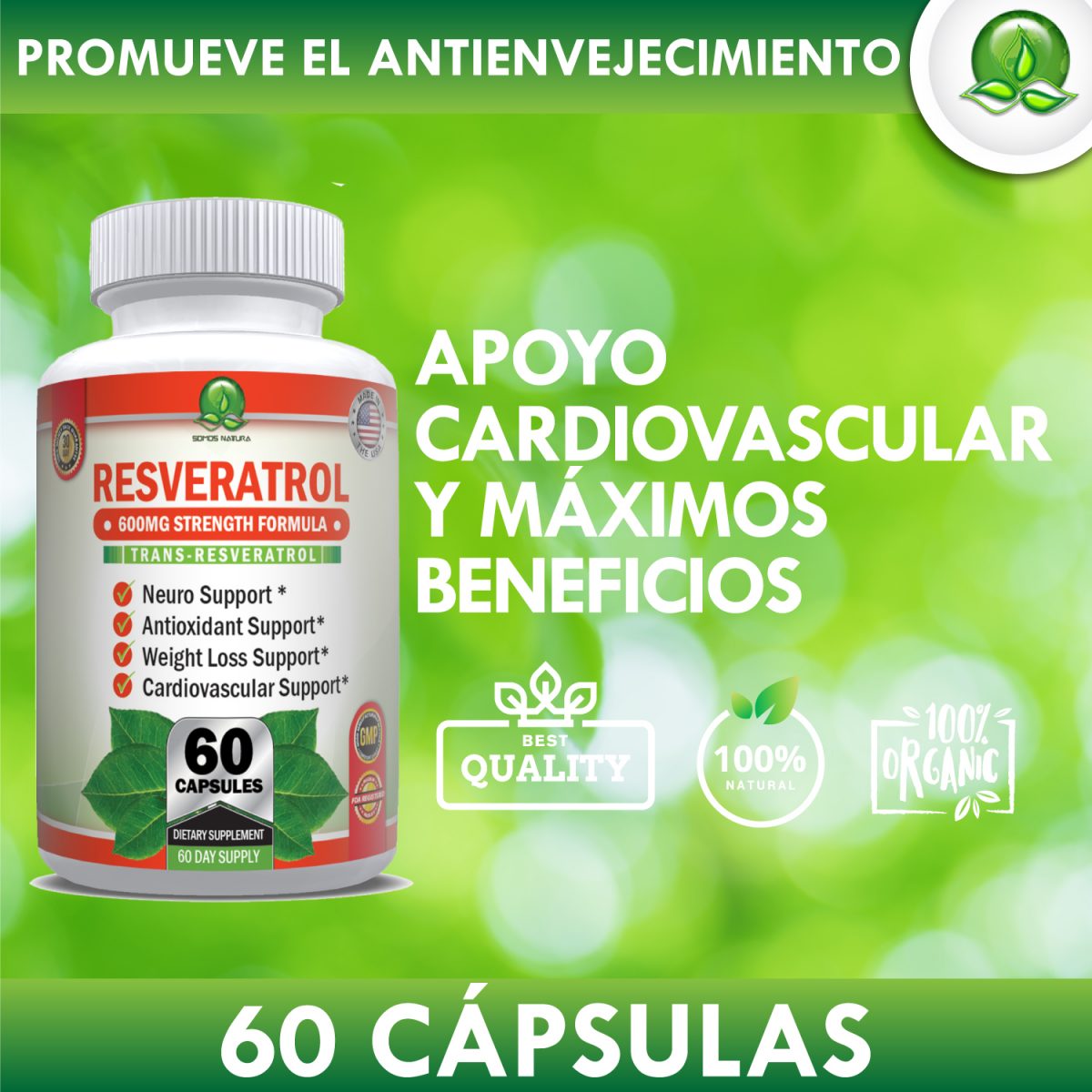 RESVERATROL ANTIOXIDANTE Potentes antioxidantes y TransResveratrol